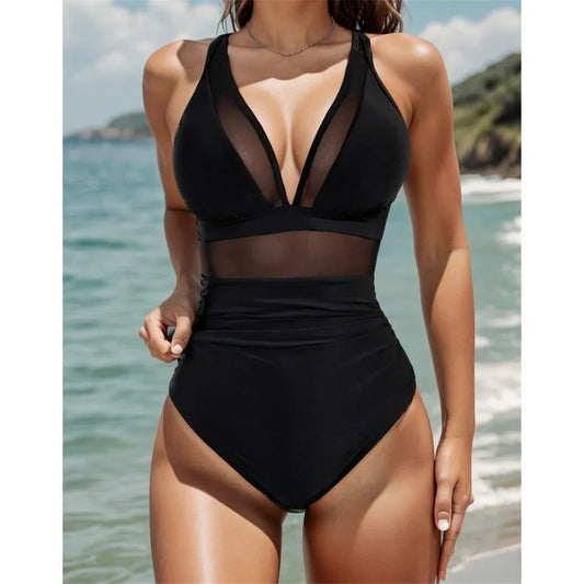 Corrigerend Badpak met Luxe Mesh Accenten